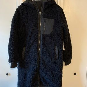 Carly Jean Los Angeles Allie reversible long coat